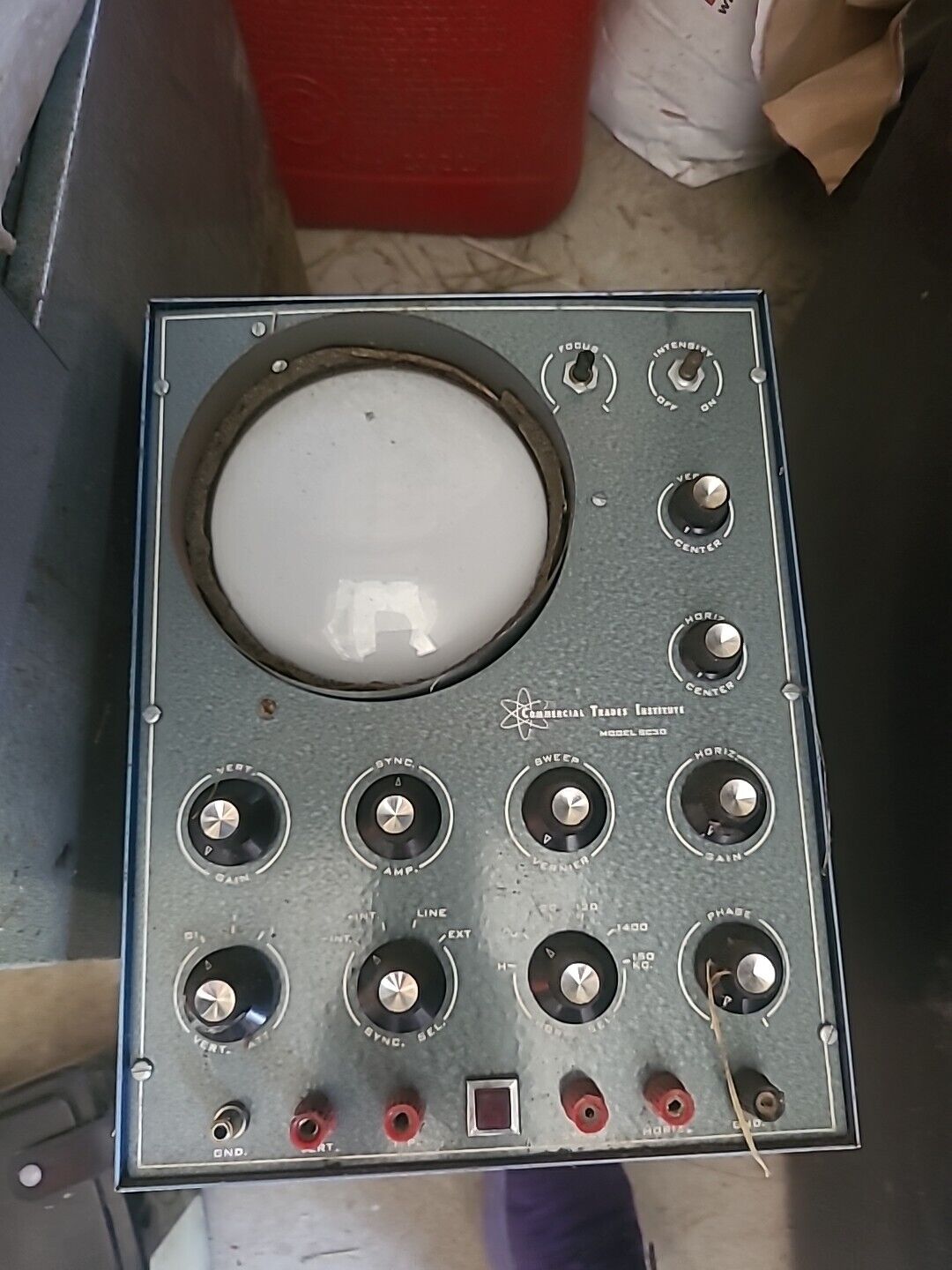 vintage oscilloscope