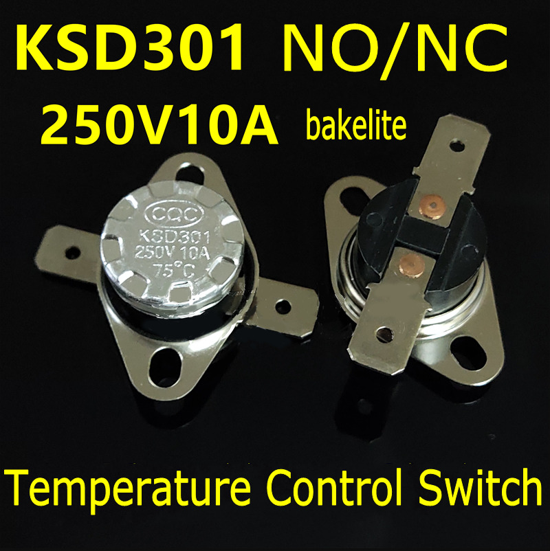 5/20/50/200pcs KSD301/302 Temperature control Switch 250V 10A Thermostat sensor