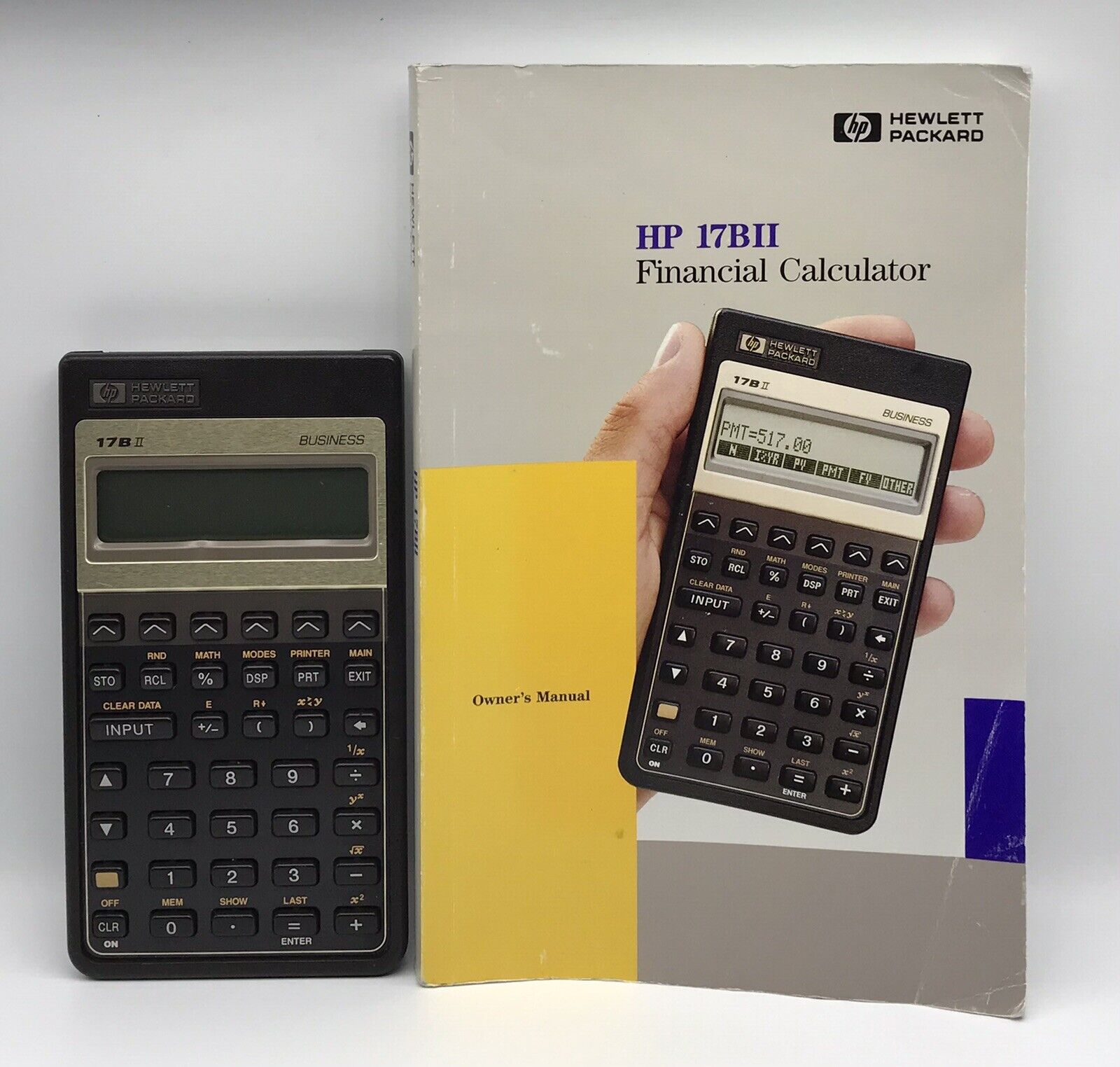 Vintage HP-17BII Business Financial Calculator With Case and Manual - TESTED