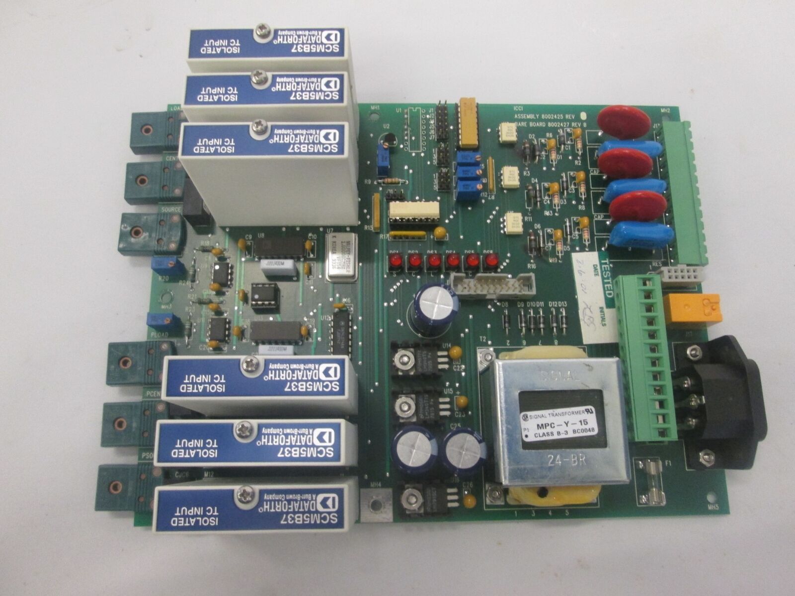ICCI, 8002425, PCB Assy w/ 6 SCM5B37 Thermocouple Modules, Used