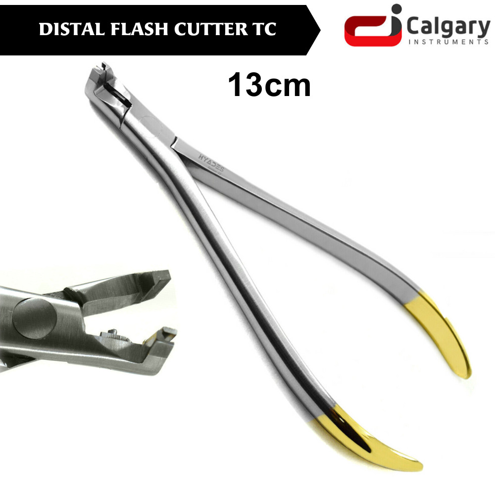 Distal Flash Cutter and Holder Tc Medical Grade Stainless Steel 13 Cm