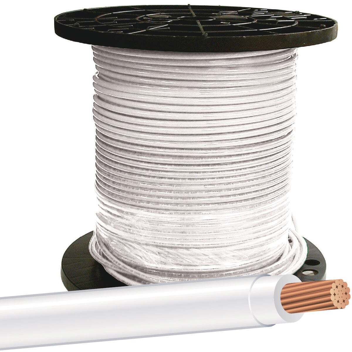 Southwire 500 Ft. 8 AWG Stranded White THHN Electrical Wire 20489112 Southwire