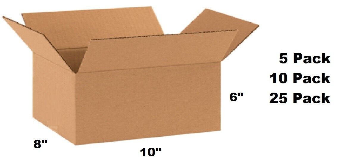 Lot of 10x8x6 Cardboard Paper Box Mailing Packing Shipping Box Corrugated Carton