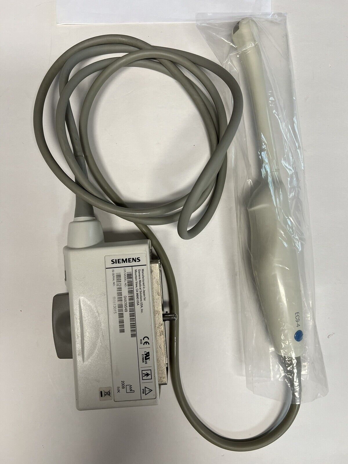 Siemens EC9-4 Transvaginal Ultrasound Transducer Probe~UNTESTED~For Parts