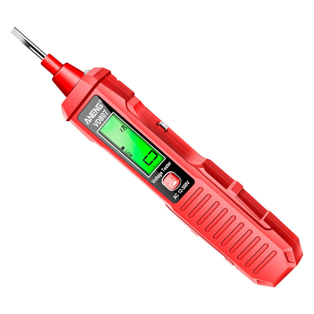 Voltage Electric Tester Volt Detector AC Non-Contact with Sound Light Alarm US