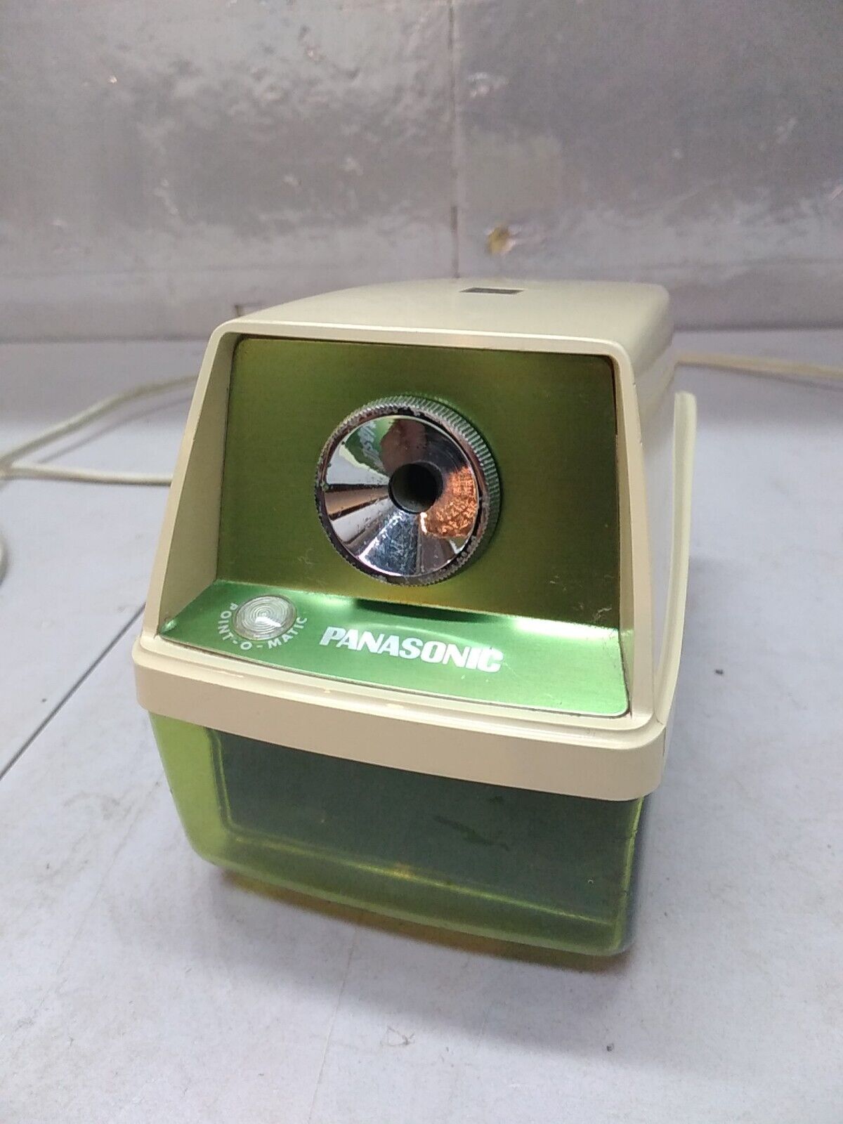 Vintage Panasonic Electric Pencil Sharpener KP-8A Point O Matic Tested Clean