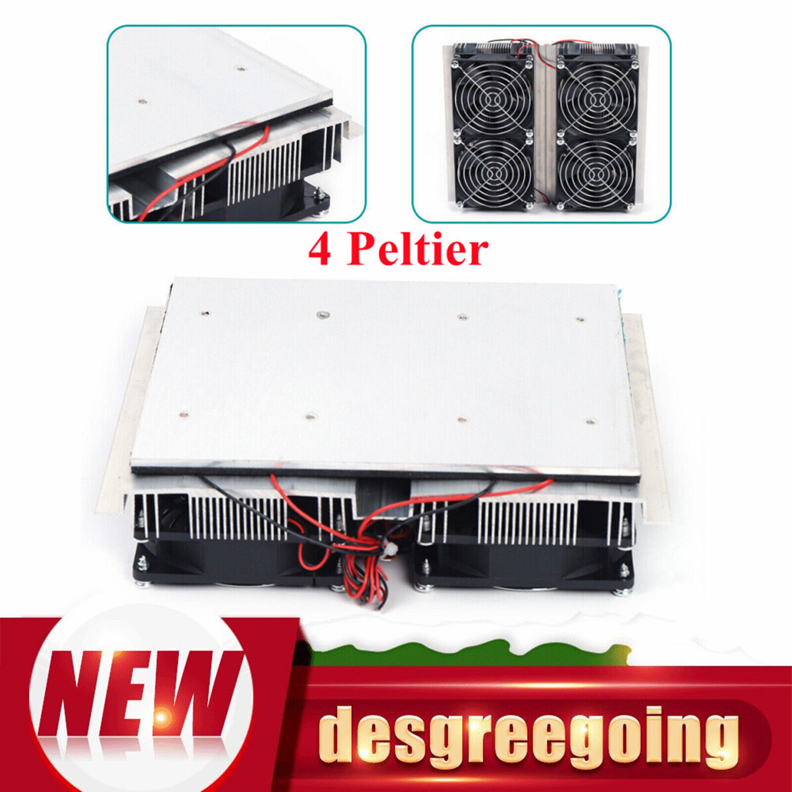 240W Refrigeration Plate Cooler Semiconductor Peltier Cold Cooling Fan 12V