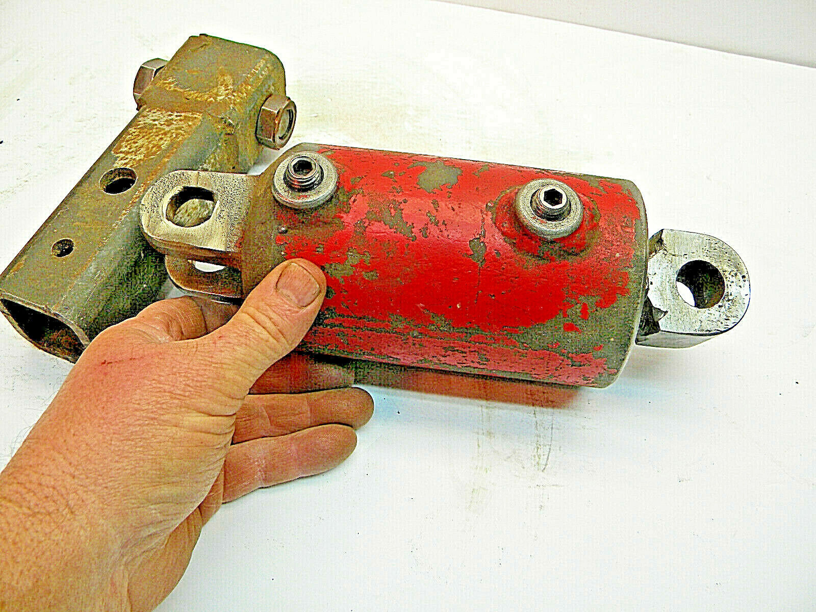 Vintage Hydraulic Lift Cylinder, Tractor;  parts or repair, Marked 300-7