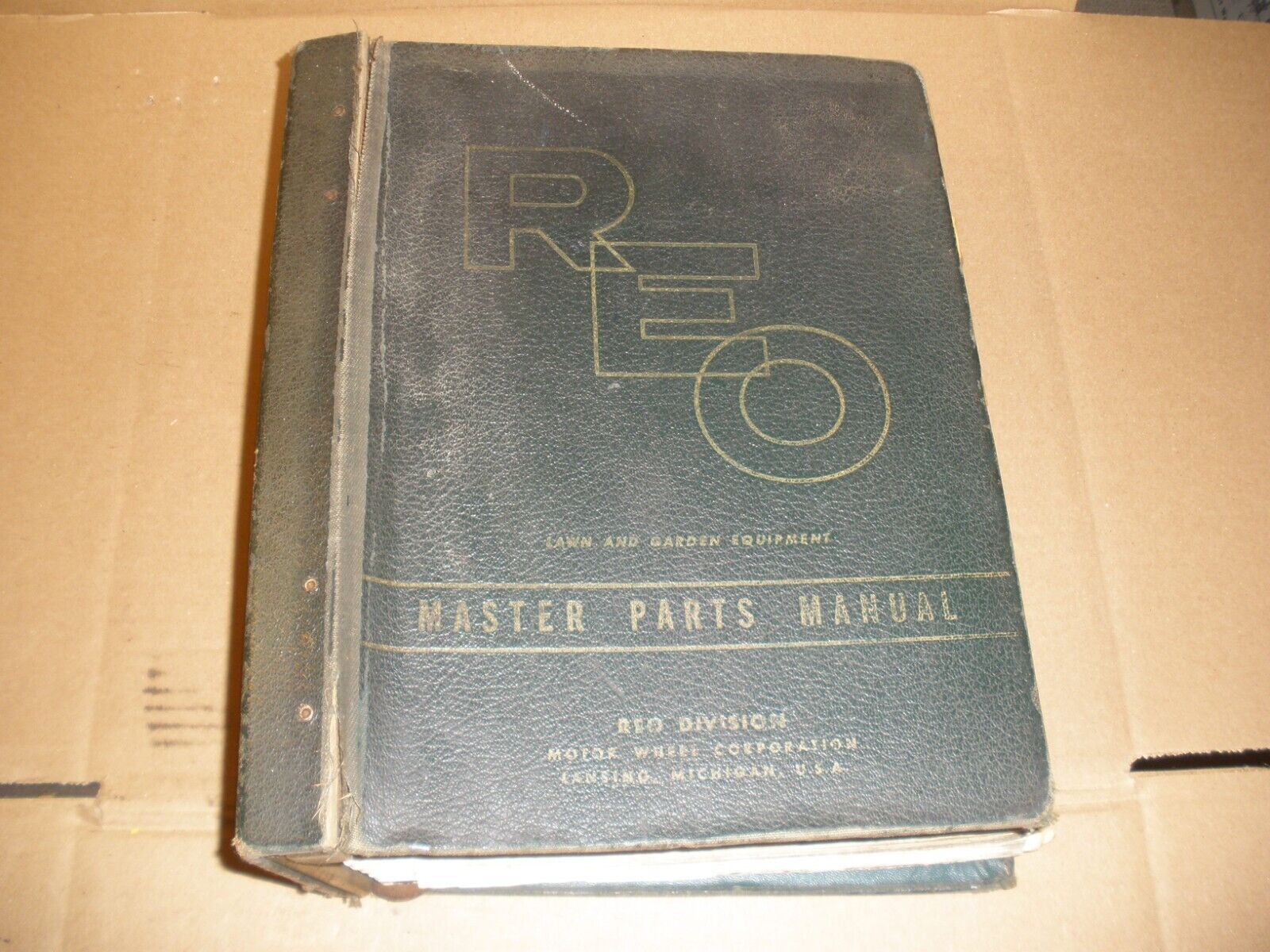 Vintage 1950's REO Reel & Rotary Lawn Mower Illustrated Parts List Book Diagrams