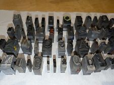 Vintage Lead Printing Press Typeset Letters (Lot of 56) picture