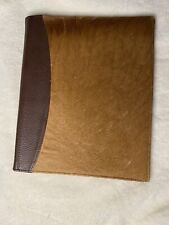 Vintage Western Cowhide Leather Padfolio Folder/Binder/Holder picture