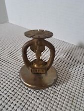 Vintage 1958-59 CNT'L Brass Fire Sprinkler Head, Bends In Silver Cover Model C picture