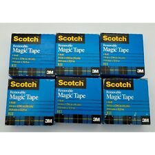 3M Scotch 811 Removable Magic Tape C-4210 Total of 6 Rolls Vintage 1993 NOS picture
