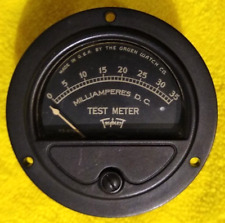 Vintage WWll Gruen Watch Co 0-35 DC Milliamperes Panel Ammeter KS-8789 Amp Meter picture