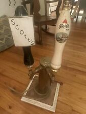 Vintage Micro Matic BRASS Double Beer Tower w Bass Ale & Scott’s Handles England picture