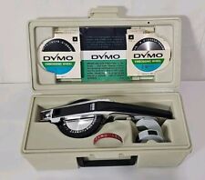 Vintage Dymo 1550 Label Maker, Spin Dial, Chrome and Black picture