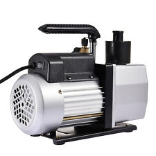 5 CFM Vacuum Pump 2 Stage With Cooling Fan For HVAC Repair DIY Packing Black picture