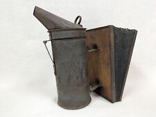 Vintage A.I. Root Hand Pump Beehive Beekeeper Bee Smoker Leather Bellows picture