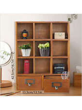 Vintage Wooden Pine  Storage Dissplay  Furniture Cabinet W/ picture