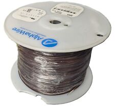 1000' 18AWG Stranded HookUp Wire Alpha 3055 BR001 Brown PVC UL1007/1568 300V NEW picture