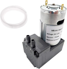 Vacuum pump DC 12V 12W, micro diaphragm pump air compressor -75KPA vacuum degree picture