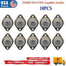10X 2N3055 TO-3 NPN Amplifier Switch Transistor Audio Power Metal Case 15A/60V picture