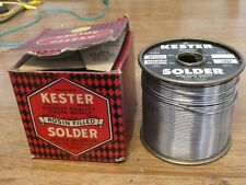 Vintage 5 lbs Kester Rosin Filled solder - 40/60 - .062 - Lot 200 picture