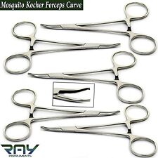 5 Pcs Micro Halsted Kocher Forceps Curved Hemostat Artery Clamps Locking Plier picture