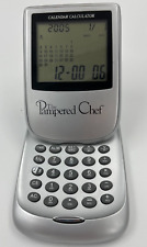 Vintage Pampered Chef logo Calculator&Calendar.  Cell battery required picture