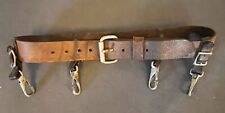 Vintage Leather Lineman's Utility Tool Belt, 32-40 inch waist picture