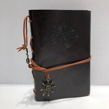 EvZ Leather Writing Journal Sketch Book Nautical Blank Pages Brown Gift Vintage picture