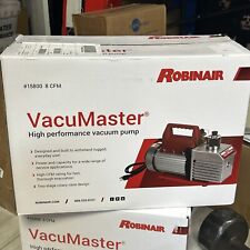 Robinair 15800 VacuMaster Economy Vacuum Pump - 2-Stage 8 CFM CHROME Red Silve picture