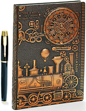 Vintage 3D Embossed Leather Writing Journal with Diamond Pen Set,A5,200Pages,Ant picture