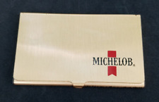 Vintage MICHELOB Solid Brass Business Card Case picture