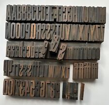 Vintage / Antique Letterpress Printers Wood Type,  Printing Blocks, Hamilton 2
