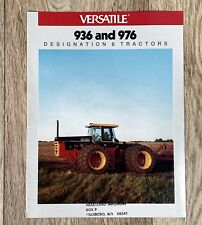 Vintage Versatile 936 976 Designation 6￼Tractors Sales Brochure 1987 picture