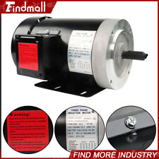 2 HP General Electric Motor 3 Phase 56C Frame 1800 RPM TEFC 230 / 460 Volt New picture