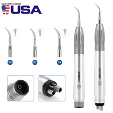 US Dental Ultrasonic Air Perio Scaler Handpiece 2/4 Hole with 3 Tips AZDENT picture
