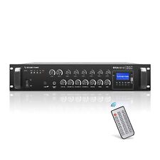 180W 6-Zone 70V/100V Commercial Power Amplifier with Bluetooth, Optical, Phan... picture