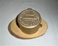 Worthington Gamon Brass Water Meter Cover Newark New Jersey Vintage picture