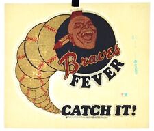 Authentic VINTAGE Braves Fever Transfer Iron On picture