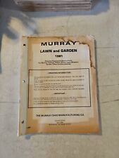 Vintage OEM MURRAY LAWN AND GARDEN 1981 PARTS MANUAL. Lawn Mowers picture