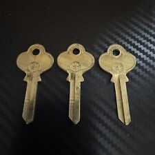 Vintage CO8 Key Blanks Jeco Brass Uncut (Lot of 3) picture