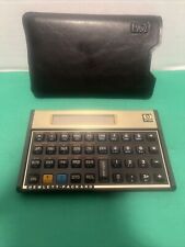 Vintage HP 12C Financial Calculator Hewlett Packard Portable With Case picture
