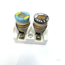 Lot Of 2 fuses in Leviton VINTAGE PORCELAIN SCREW IN FUSE HOLDER BLOCK  picture
