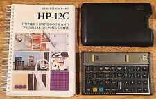Vintage HP 12C Financial Calculator w Original Case Manual Made In USA 1980’s picture