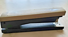 ACCO 30 Desk Stapler Heavy Duty Durable Metal Retro Opens Flat Black Tan Vintage picture