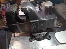 Vintage Columbian Bench Vise CAT #204 1/2 4.5” Jaws. Rare Modified (NO SWIVEL) picture