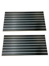 Slatwall Easy Panels,  2' H x 4' W Black w/ Metal Inserts Set of 2 PIECES picture