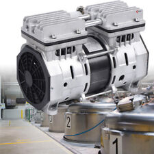 370W Vacuum Oilless Pump Industrial Air Compressor Oil Free Piston Pump W/Filter picture